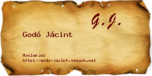 Godó Jácint névjegykártya